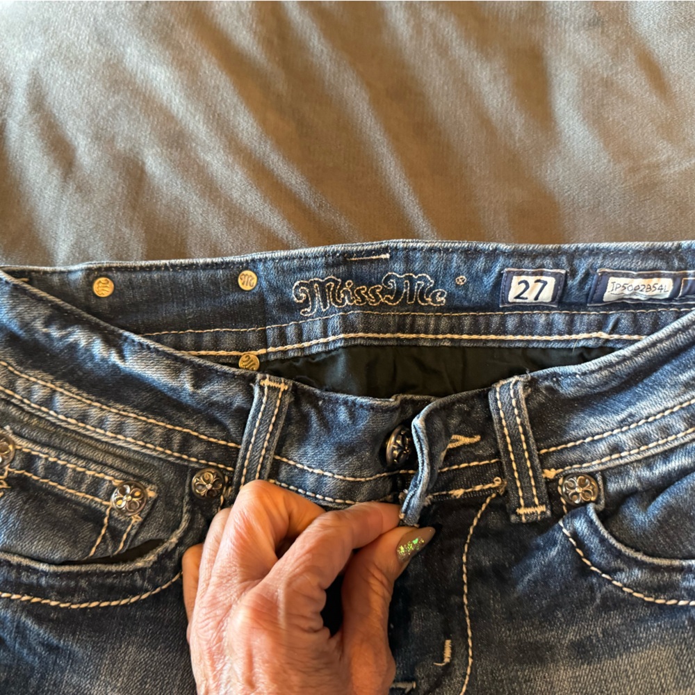 Miss Me Blue Boot Cut Jeans Classic Denim